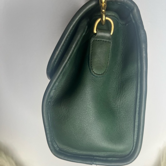 Vintage Coach Manor Bag Green 9977 - Picture 5 of 14